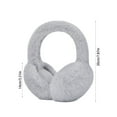 thumbnail image 3 of Winter Ear muffs Warm Earmuffs Adjustable Outdoor Ear Warmers For Women Plush Kids Winter Earmuffs Girls Boys Cold Weather Ear Warmer,Gray, 3 of 6