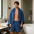 thumbnail image 4 of Toalla de Baño de Terciopelo para Adultos: Pareo Suave y Absorbente para Hombres, Toalla de Ducha con Bolsillos Laterales para El Teléfono y Las Llaves, de Secado Rápido para La Playa y El Spa., 4 of 6