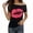 A110 Hot Pink-Lips Print Off Shoulder T-Shirt Women, variant on Lips Print Off Shoulder T-Shirt Women Short Sleeve Summer Tops Loose Casual Blouses Trendy Going Out Street Basic Tee M