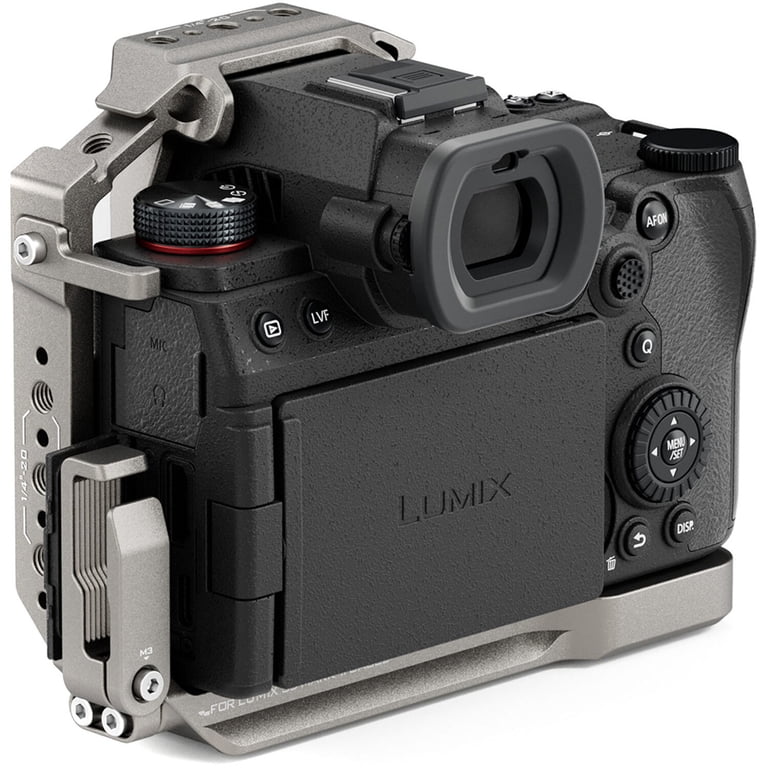 Tilta Half Cage For Canon R6 Mark II Camera - NATO Rail, Cold Shoe, 1/4-20 Threads (Titanium Gray)