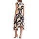 thumbnail image 3 of INSPIRAR CHIC Vestido de Verano para Mujeres Floral Sin Mangas Cuello en V Profundo Dobladillo Irregular Midi Vestidos L Albaricoque, 3 of 6