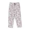 thumbnail image 4 of Xecao Orchids Flowers Women's Straight Lounge Pajama Pants: The Epitome of Relaxed Sleepwear, 4 of 9