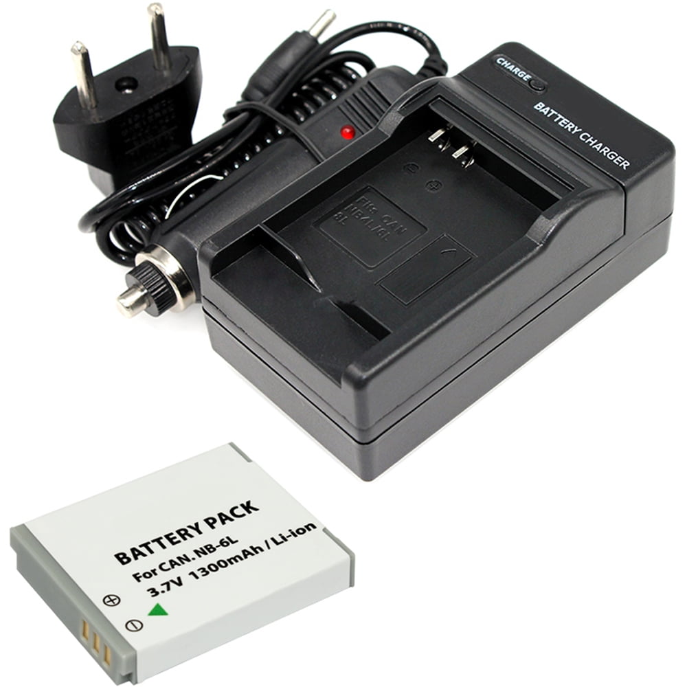 Vivitar NB6L/NB6LH Battery (2 PACK) and Charger Kit for CANON