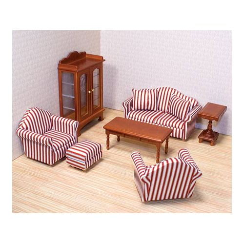 melissa & doug princess castle wooden dollhouse furniture