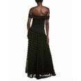 thumbnail image 2 of Aidan Mattox womens  Tiered Tulle Frill Maxi Dress, 12, Black, 2 of 3