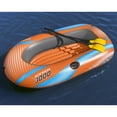thumbnail image 2 of H2OGO! Kondor 3000 Inflatable Raft Set - 6'11" x 48" - Orange & Blue, Fits 2 Adults & 1 Child, Oars & Hand Pump, Water Sports Boat, 410lb Cap, Ages 6+, 2 of 8