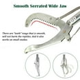 thumbnail image 3 of IC ICLOVER Snake Tongs and Hook Set, 47 Inch Professional Snake Catcher Extra Heavy Duty Reptile Grabber Tongs, 57 Inch Collapsible Snake Hook Stick, Wide Jaw Handling Tool - Stainless Steel, 3 of 11