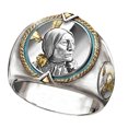 thumbnail image 2 of Estilo étnico joyería india para hombre Hip Hop vaquero anillo de aleación de moda anillo Wmkox8yi sjalhkljlk2455, 2 of 3