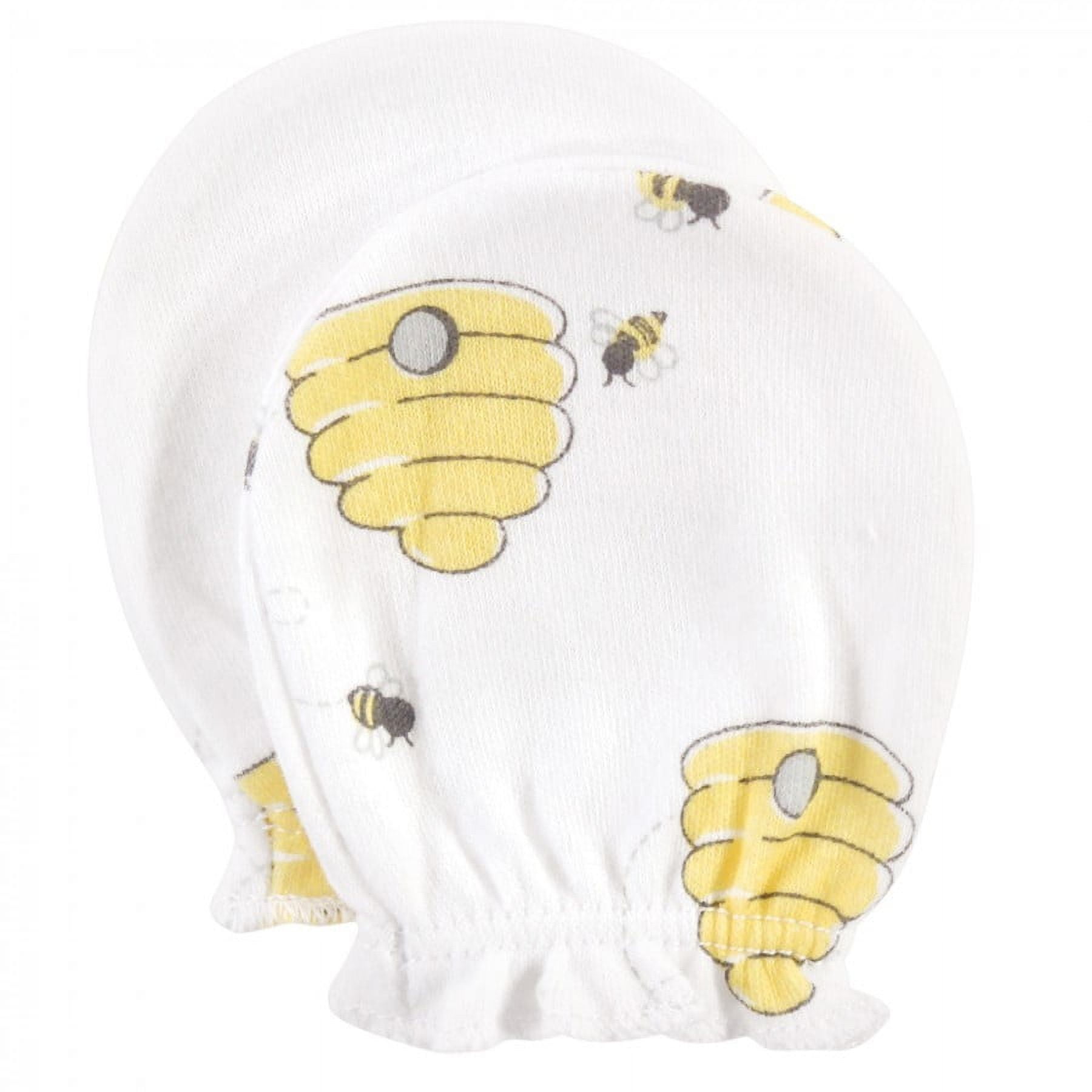 Hudson Baby Infant Cotton Scratch Mittens 10pk, Gray