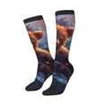 thumbnail image 3 of Cauagu Lazy Stone Bear Print Women's Men's Ankle Socks 1-pack Casual Athletic Socks for Unisex Adult Moisture-Wicking Socks for Daily Wear/Running/Sport, 3 of 8