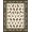 Brown, Pattern 11, variant on Design&I 8'x10' Washable Area Rug Woodland Deer Hunting Scene With Bear Paw Prints And Antler Details for King Size Bedroom, Under Bed, Sleek Flatweave Pet Friendly