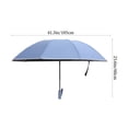 thumbnail image 2 of FONDOTIN 1Pack Umbrella Cute Blue Sun Protection and Rain Protection with Folding Design for, 2 of 8