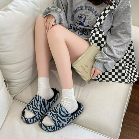 

CoCopeanut EVA Home Slipper for Women s Zebra Veins Family Men Slippers Outdoor Casual Shoes Summer Platform Unisex Female Light Sandals