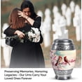 thumbnail image 4 of Cardinal Bird Urns for Ashes Adult Man, Dad - Cremation Burial Urns - Funeral Urn with Secure Lid - Blue Urn for Ashes Mom3inch, Small/Mini Size - Single 1Pcs, 4 of 7
