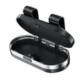 thumbnail image 3 of Soporte para gafas de sol para visera de coche, clip universal resistente para gafas de sol, gafas de coche Negro Plata, 3 of 9