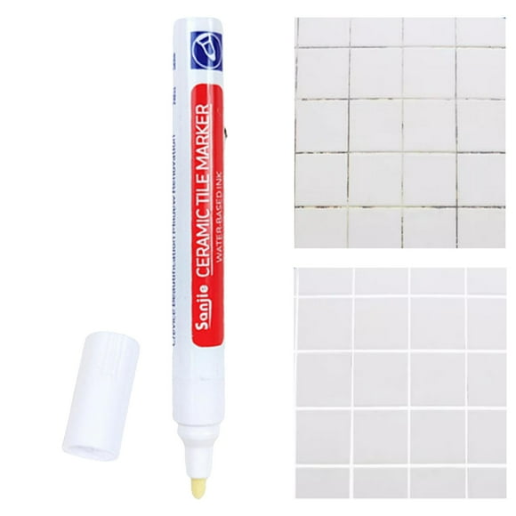 Marcador de Color de azulejos perfecl pintor Rotulador para Juntas de pared Sellador Y Rotulador para Restauración de lechada blanco