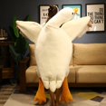 thumbnail image 4 of Pato gigante de peluche de 50 a 190 cm, almohada mullida para dormir, bonito animal de peluche, cisne, ganso, muñecos suaves, alfombrilla para el suelo, regalo de cumpleaños para niñas, 4 of 5