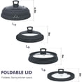 thumbnail image 5 of Microwave Splatter Cover Vented Glass Splatter Guard Lid with Collapsible Silicone for Food as Pot Covers 11.8 inch Large Plate for 6 7 8 9 10 11 inch Plate Bowl, 5 of 10