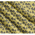thumbnail image 3 of Soimoi Yellow Cotton Voile Fabric Life Begins After Coffee Text Print Fabric by Yard 56 Inch Wide, 3 of 7
