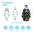 thumbnail image 3 of Game Controller Black Pattern Lamb Fleece Blanket Hoodies for Teens ,Teens Oversize Sherpa Wearable Hooded Blanket Sweatshirt with Super Pockets, 3 of 6