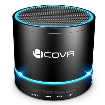 Wireless Bluetooth Speaker - Forcovr Mini LED Best Multi-Function Portable Outdoor Stereo Bluetooth Speakers with Bass,HD Surround,Built-in Microphone,FM Radio,Handsfree Call,TF Card (Best Value Home Theater)