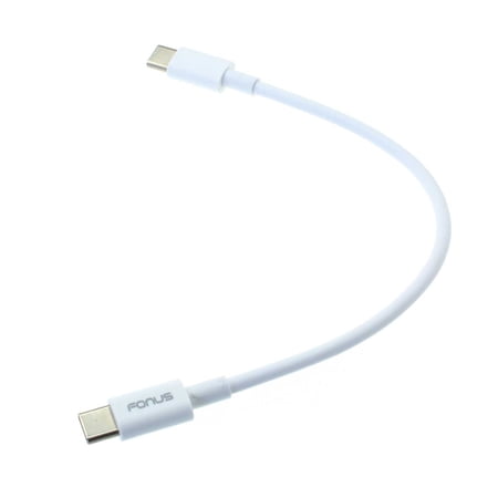Short Type-C to USB-C Cable for Motorola One 5G - PD Fast Charge Cord Power Wire Sync [C-to-C] N1L Compatible With Motorola One 5G price history on PriceWatchPro
