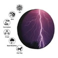 thumbnail image 5 of Bingfone Thunderstorm Violet Purple Spare Tire Cover Weatherproof Universal Wheel Protectors For Rv Camper Travel Trailer Suv Truck 15 Inch, 5 of 9
