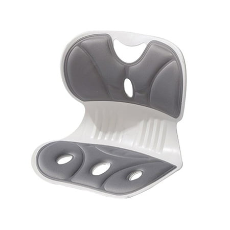 Lumbar Support Pillow Effective Chair Waist Pillow in grey, designed for versatile back support and sciatica relief. Features ergonomic contours and sturdy cushioning for lumbar comfort. Ideal as a back brace or abdominal support for chairs, cars, and other seating environments.