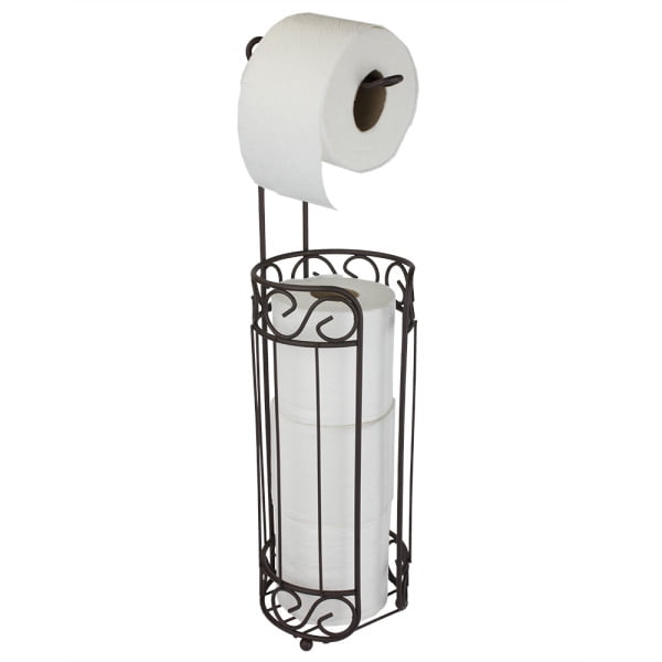 Home Basics Bronze Toilet Paper Holder and Dispenser
