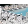 thumbnail image 4 of Fantasea White Plastic Lattice Fencing 24" High X 48" Long - 4 Pack, 4 of 4