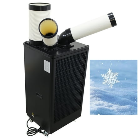 Industrial Air Conditioner Machine Indoor Black Double Tube 60HZ 1.1KW 110V