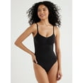 thumbnail image 4 of Joyspun Women's Seamless Sculpting Thong Bodysuit, Sizes S-3XL, 4 of 9