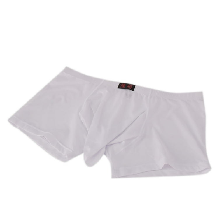 kpoplk Underwear Men Men's Underwear Boxer Briefs, Cotton Comfort Soft  Boxer Brief for Men, Moisture-Wicking Breathable(White,S) 