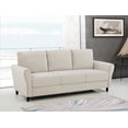 thumbnail image 3 of Uspridefurniture Corel 80.31" Flared Arm Ivory Velvet Sofa, 3 of 5