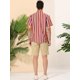 thumbnail image 5 of Camisa a rayas de verano Lars Amadeus para hombre Azul multicolor S, 5 of 6