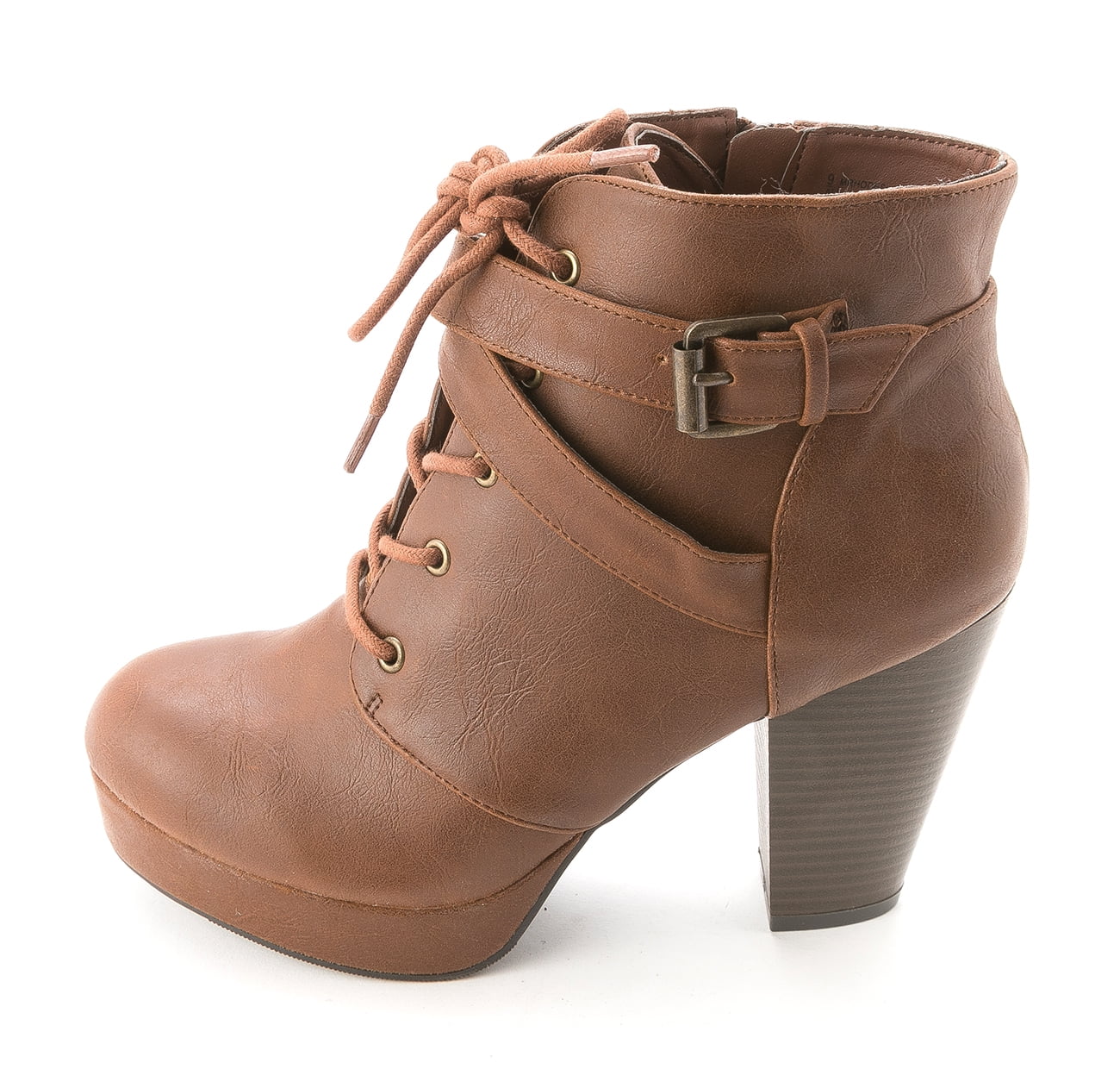 Material Girl Womens RHODES Closed Toe Ankle Platform Booties