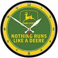 thumbnail image 3 of John Deere Yellow NRLAD Logo Clock - LP79697, 3 of 5