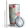 thumbnail image 2 of 20 Oz Pioneer Flower Coffee Tumbler Double Wall Insulated Stainless Steel Water Bottle | Metal Reusable Thermoses Flask with Cup Cap | Leak & Sweat Proof with Anti-Dust Lid, 2 of 7