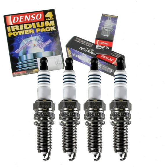 4 pc DENSO Iridium Power Spark Plugs compatible with Hyundai Santa Fe Sport 2013-2015