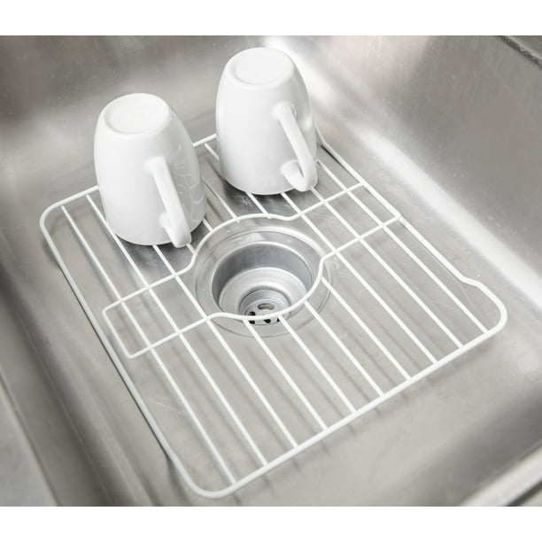 Real Home Innovations Small Sink Protector, White