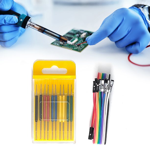 10 Uds 0,13mm IC prueba Clip gancho Universal Chip Micro IC abrazadera para analizador lógico