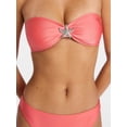 thumbnail image 5 of No Boundaries Starfish Brooch Bandeau Bikini Top, Women's XXS-XXL, 5 of 6