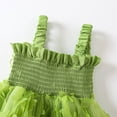 thumbnail image 2 of Vestido de niña, vestidos de princesa de verano, vestidos de malla para niñas, vestidos de niña bebé, vestidos de cuello halter, vestidos de niña bebé para niñas de 2, 3 y 4 años, 3-4T verde, 2 of 8