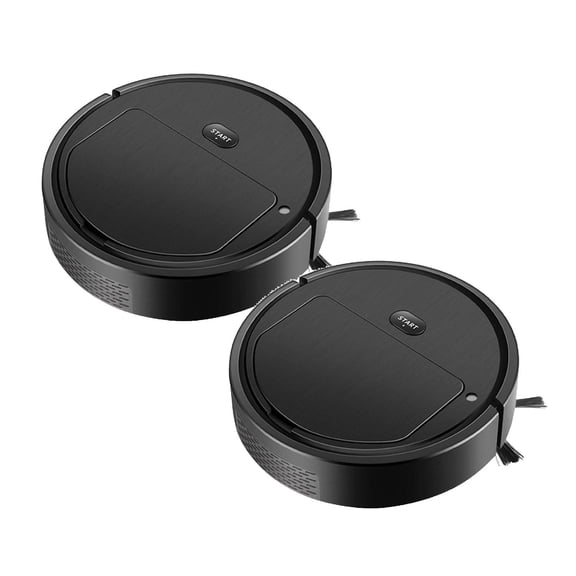 2Pcs Intelligent Robot Vacuum Cleaner Ultra Thin Low Operation And Multiple Cleaning Modes 60Min Robot Sweeper For Pet Hair And Hard Floors Sweeping Robot Practical Home Decor