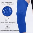 thumbnail image 5 of Honeycomb Padded Knee Sleeves, Basketball Cycling Sports Protective Gear, 5 of 6
