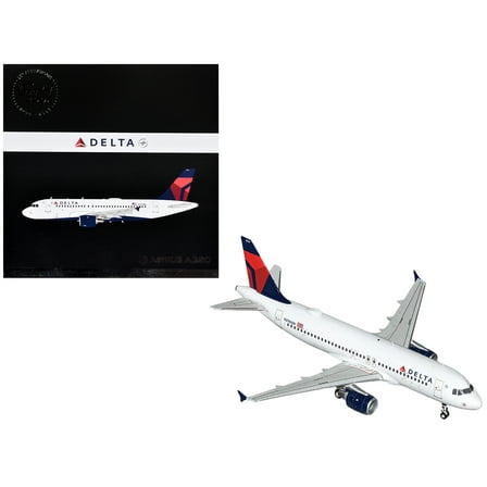 Airbus A320 Commercial Aircraft "Delta Air Lines" (N376NW) White with Red and Blue Tail "Gemini 200" Series 1/200 Diecast Model Airplane by GeminiJets