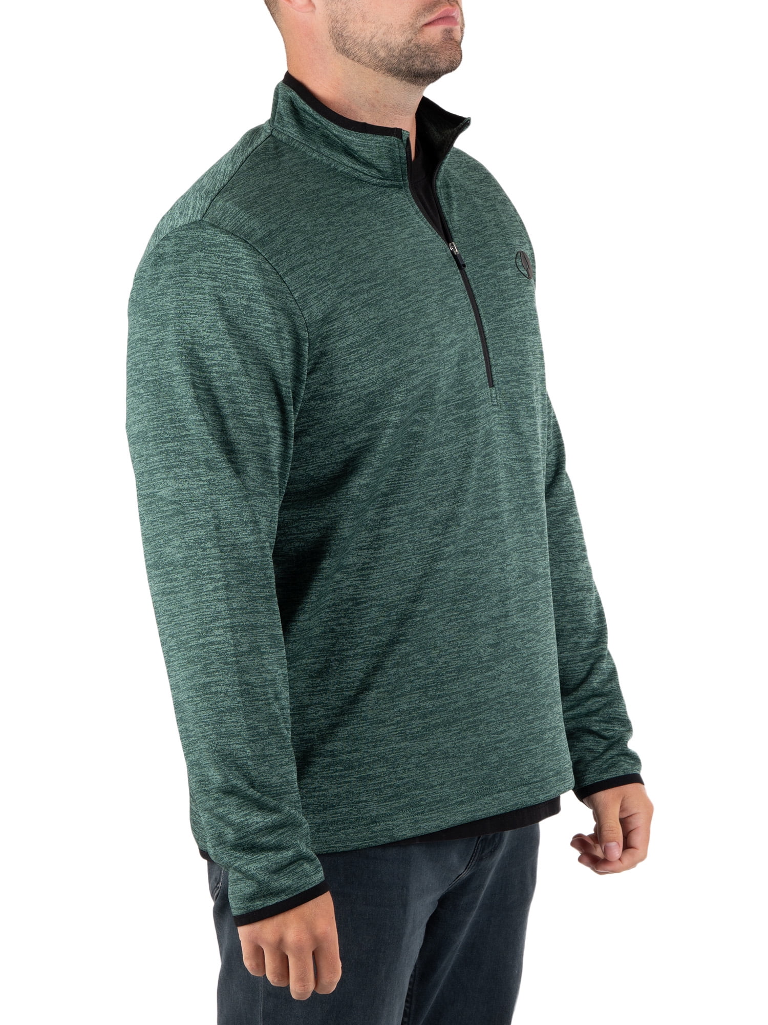 Mossy Oak Men's Fleece Quarter Zip Pullover Sweatshirt, Sizes S-2XL