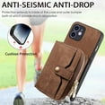 thumbnail image 6 of for iPhone 11 Wallet Case, Crossbody Phone Purse with Card Holder for Women, Zipper PU Leather Carrying Cover Gift with Shoulder Strap Kickstand Anti-drop for iPhone 11 - Brown, 6 of 10