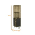 thumbnail image 5 of Boahaus Douglas Bar Cabinet, Macadamia / Black Wengue, 5 of 5