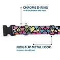 thumbnail image 5 of Buckle-Down Pet Collar, Dog Collar Plastic Buckle, Hearts Black Multi Color, 9.5 to 14.5 Inches 0.5 Inch Wide, 5 of 8